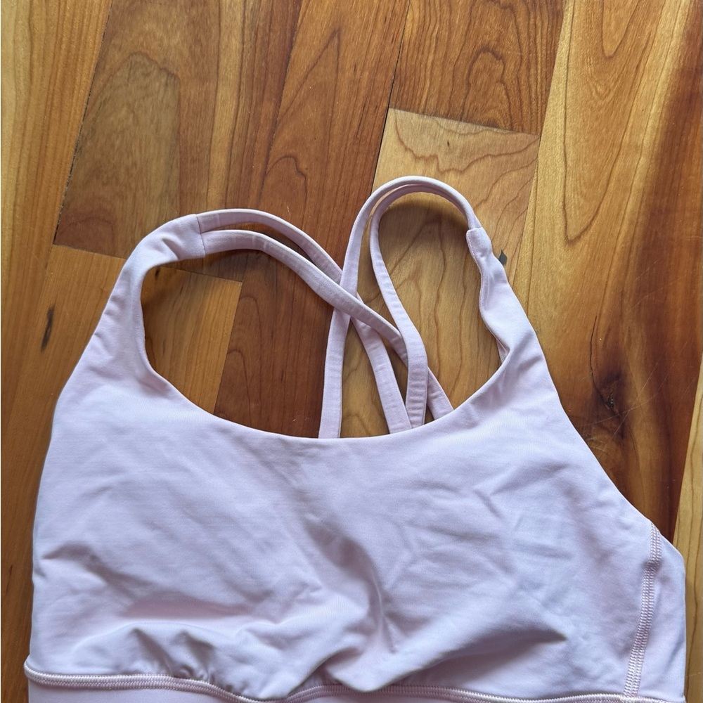 lululemon athletica Pale Pink Crossback Sports Bra